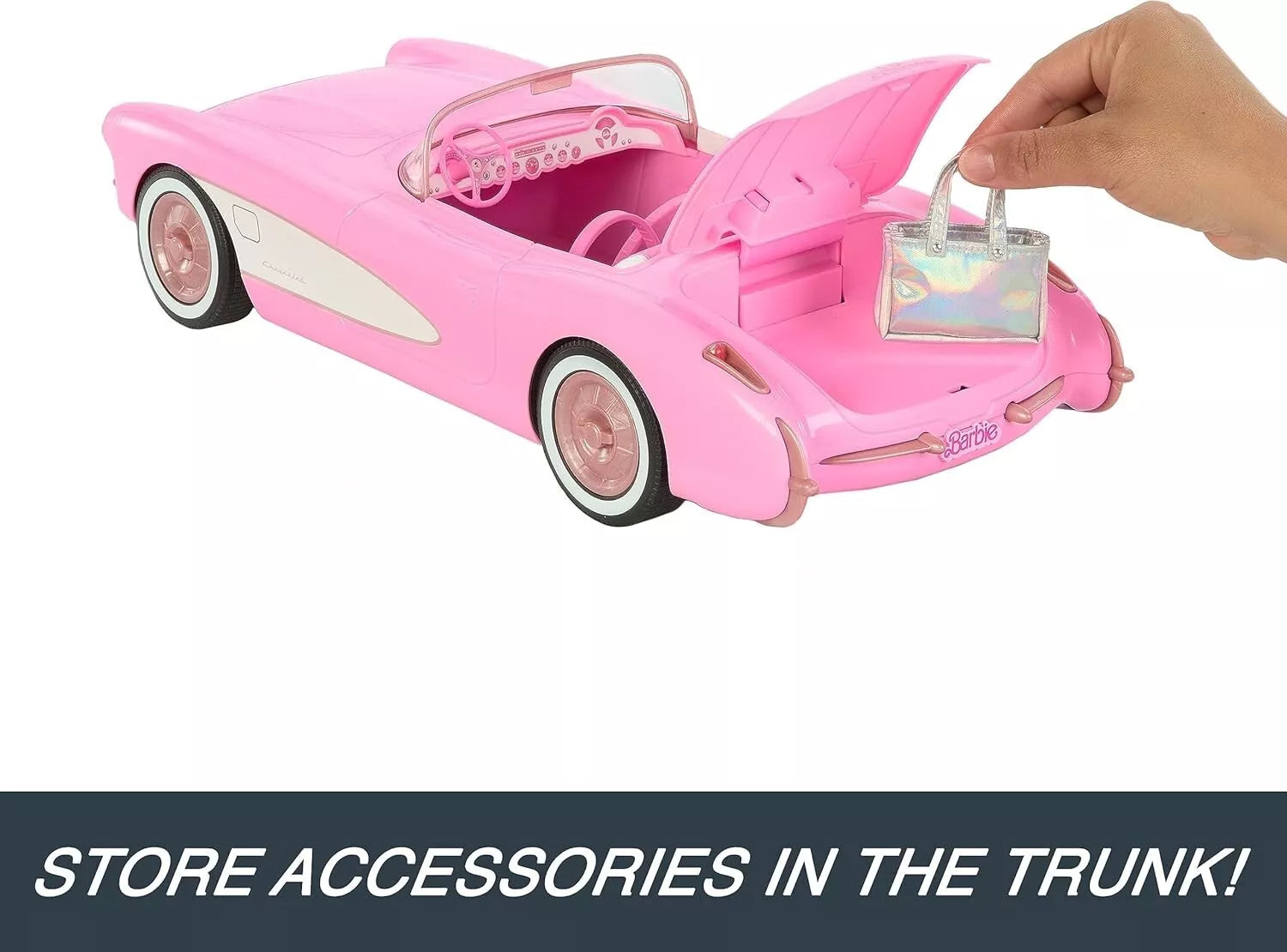 Hot Wheels Barbie RC Corvette from Barbie the Movie HPW40 thumbnail
