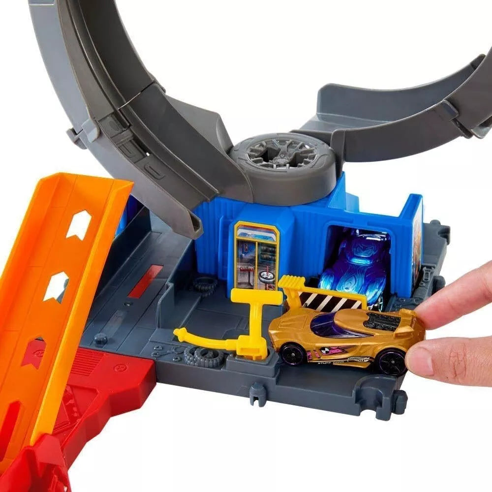 Hot Wheels City Toy Car Track Set - Bat HTN78 thumbnail