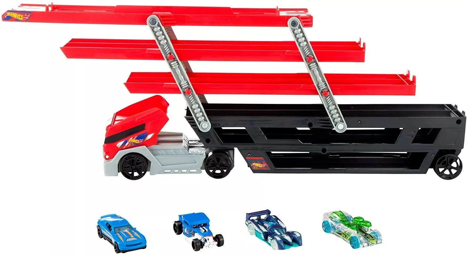 Hot Wheels Mega Hauler and 4 Cars Set FPM81 thumbnail